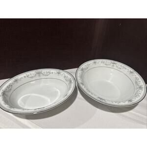 Noritake Colburn 10” Round Serving Bowls & 10" Oval 6107 | Set of 2